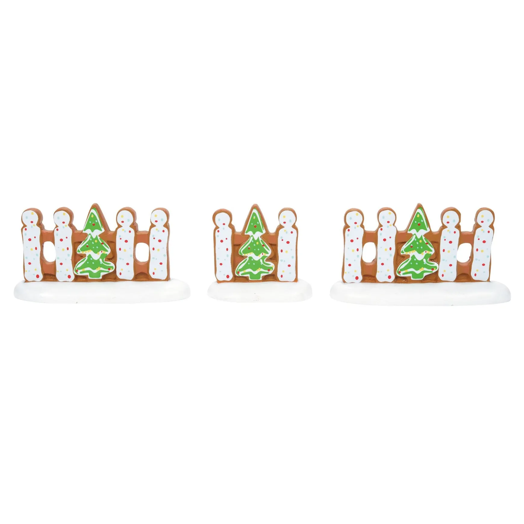 Gingerbread Xmas Fence St/3